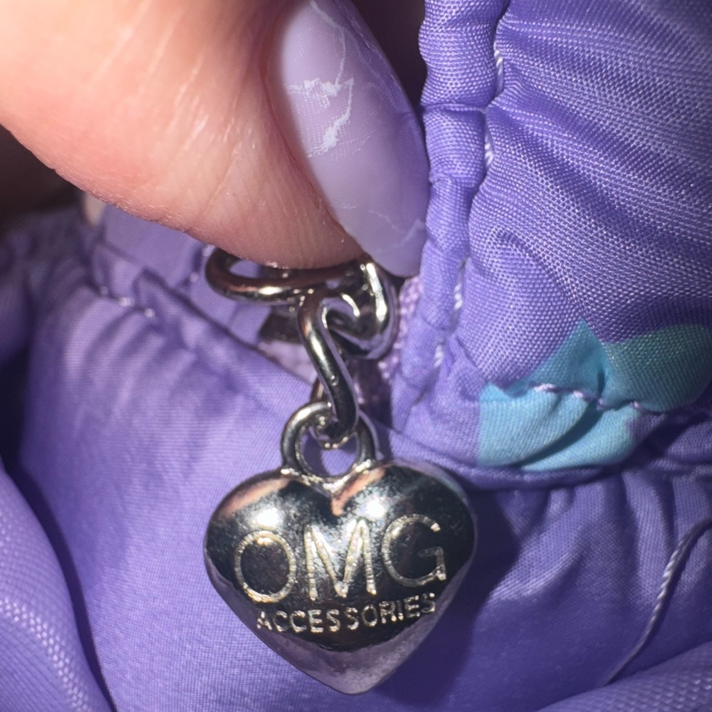 OMG accessories lavender Heart Kids Backpack - Picture 6 of 8